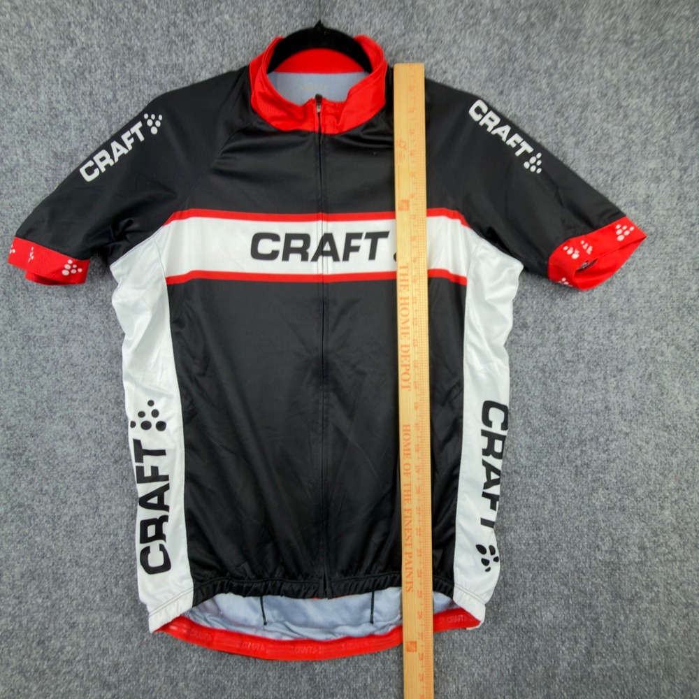 Craft L1 Ventilation Cycling Jersey Black Red White XL 1900696-XF-697 Full Zip - Picture 4 of 8
